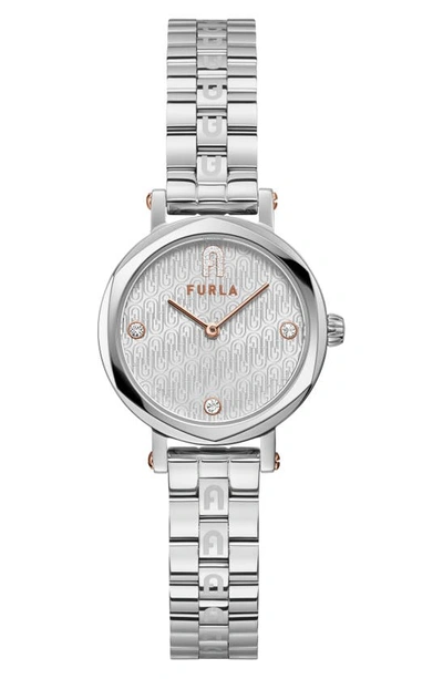 Furla Shape Bracelet Watch, 30mm In Silver/ Silver/ Silver