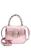 Versace La Medusa Mini Top Handle Handbag In Rosa