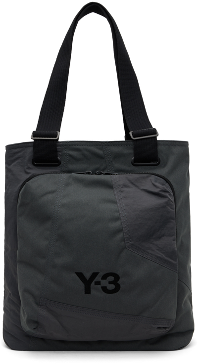 Y-3 Gray Classic Tote In Dgh Solid Grey