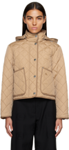 BURBERRY BEIGE QUILTED JACKET