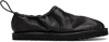 DRIES VAN NOTEN BLACK ADJUSTABLE LOAFERS