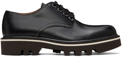 Dries Van Noten Black Leather Derbys