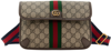 GUCCI BROWN SMALL OPHIDIA GG BELT BAG