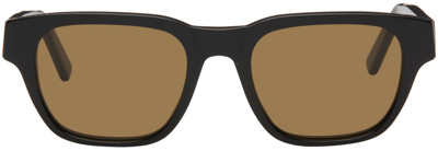 Fear Of God Black Grey Ant Edition 'the 1983' Sunglasses In Black/carmel