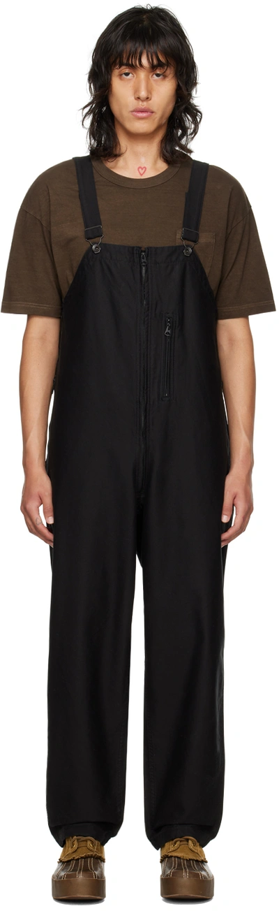 Beams Black Peace Dye Military Overalls In Black19