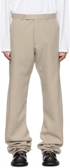 Martine Rose Twist-seam Tailored Trousers In Stone