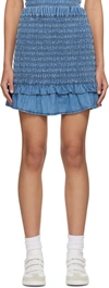 Isabel Marant Étoile Isabel Marant Etoile Dorela Mini Skirt In 30lu Light Blue