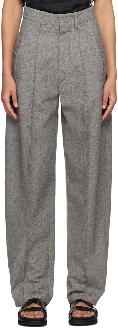 Isabel Marant Trousers In Ecru Black
