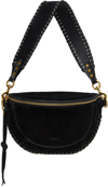 Isabel Marant Black Skano Shoulder Bag In 01bk Black
