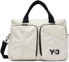 Y-3 WHITE HOLDALL TOTE