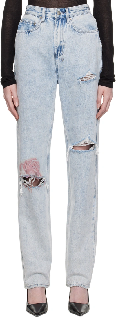 Ksubi Blue Playback Jeans In Denim