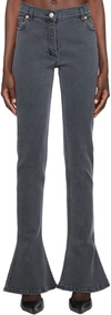 Magda Butrym High-rise Flared Jeans In Grey