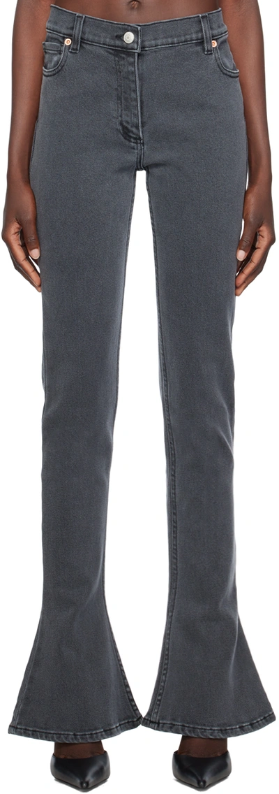 Magda Butrym High-rise Flared Jeans In Grey