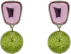 MONDO MONDO PINK & GREEN ACME EARRINGS