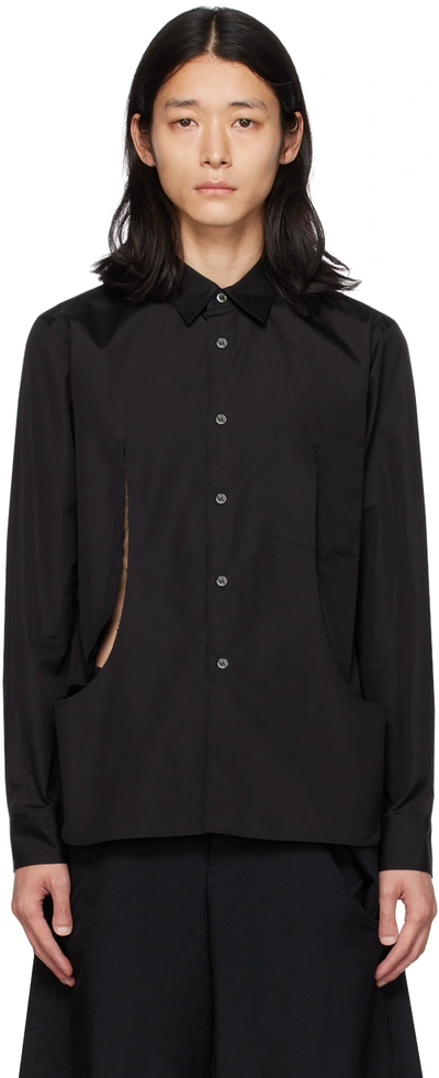 Black Comme Des Garçons Black Cutout Shirt In 1 Black