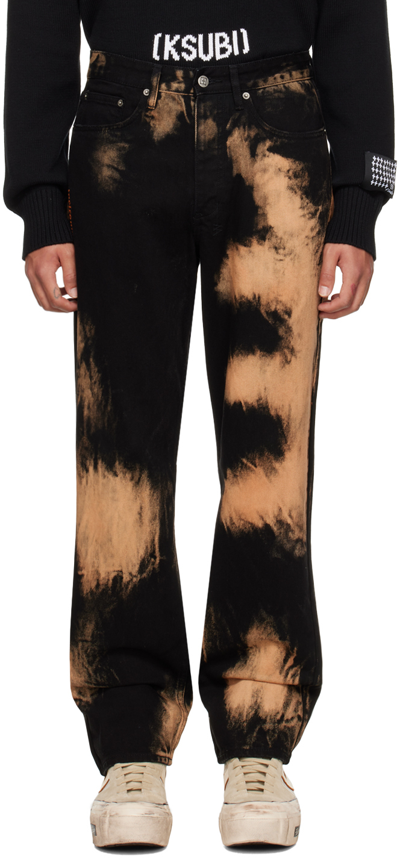 Ksubi Black Anti K Hellfire Jeans In Multi-colored