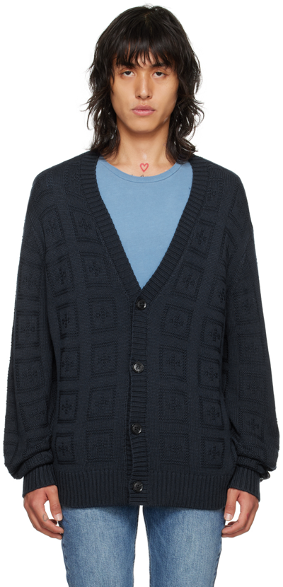 Ksubi Navy Cross Out Cardigan