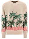 Palm Angels Palms Row-print Sweatshirt In Beige