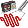 Zulay Kitchen Non-scratch Potato Masher Kitchen Tool In Red