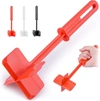Zulay Kitchen Premium Meat Masher, Ground Beef Masher, & Hamburger Chopper Utensil In Red