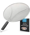 ZULAY KITCHEN STAINLESS STEEL GREASE SPLATTER GUARD FOR FRYING PAN