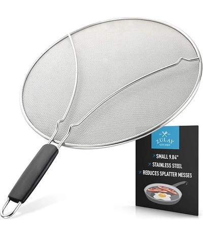 Zulay Kitchen Stainless Steel Grease Splatter Guard For Frying Pan In Silver