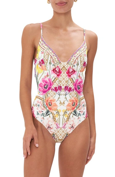 Camilla Destiny Calling Soft Cup Underwire One-piece Swimsuit In Multicolor