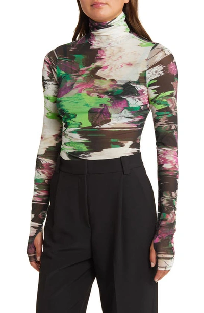Afrm Zadie Top In Abstract Paint