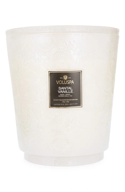 Voluspa Santal Vanille Luxe Jar Candle In Santal Vanille J Lidded Hearth