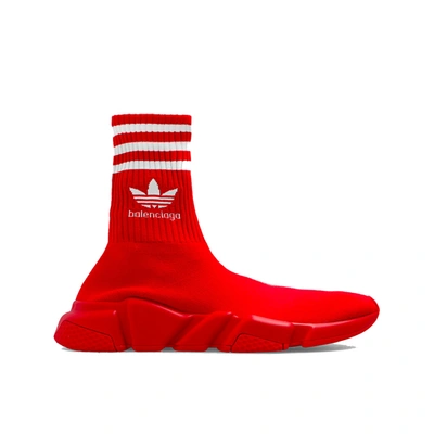 Balenciaga X Adidas Speed 2.0 Lt Sock Trainers In Red