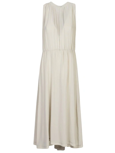 Cri.da Silk Midi Dress In Grey