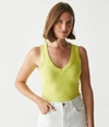 Michael Stars Maya V-neck Tank In Jav