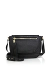 MILLY Astor Leather Saddle Bag,0400094788312