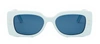 Dior Pacific S1u Blue Rectangle Sunglasses