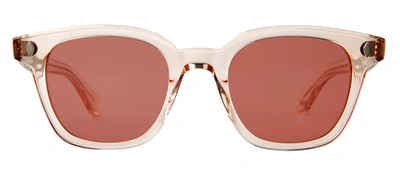 Garrett Leight Broadway Pro/sfprw Square Sunglasses In Rosewood