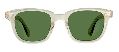 Garrett Leight Calabar 2062 Ch/sfpgn Square Sunglasses In Green