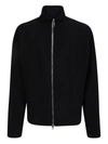 Alexander Mcqueen High Necked Ziped Jacket In Black