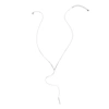 Adornia V Necklace With Drop Chain Silver In Silver