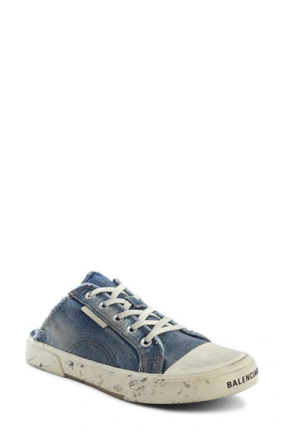 Balenciaga Paris Mule Sneakers In Denim