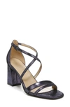 Naturalizer Tiff Block Heel Sandal In Bright Purple Leather