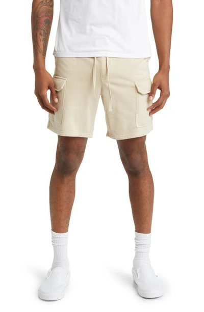 Pacsun Slater Corduroy Cargo Shorts In Cream