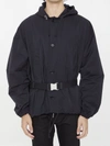 Bottega Veneta Tech Nylon Packable Jacket In Black