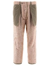 Craig Green Pink And Grey Fleece Straight-leg Trousers In Green