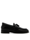 Lanvin Logo Slip-on Loafers In Black