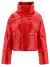 Stand Studio Tatum Jacket High Gloss Nylon 90 10 58cm In Red