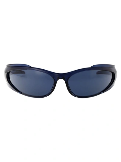 Balenciaga Sunglasses In 003 Blue Blue Blue