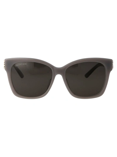 Balenciaga Bb0102sa Sunglasses In 011 Grey Silver Grey