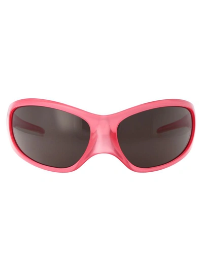 Balenciaga Sunglasses In 002 Pink Pink Grey