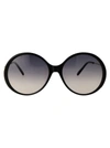 Chloé Round-frame Recycled Acetate Sunglasses In Black