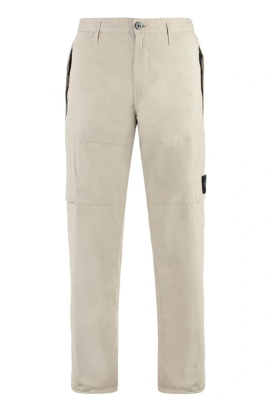Stone Island Cotton Cargo-trousers In White